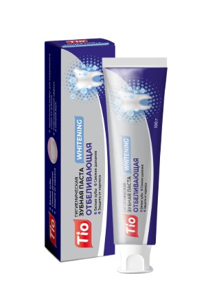 Зубная паста TIO Отбеливающая 100гр 12шт