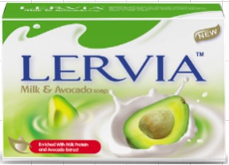 Мыло Молочное LERVIA Avocado 90г 6шт 72ящ