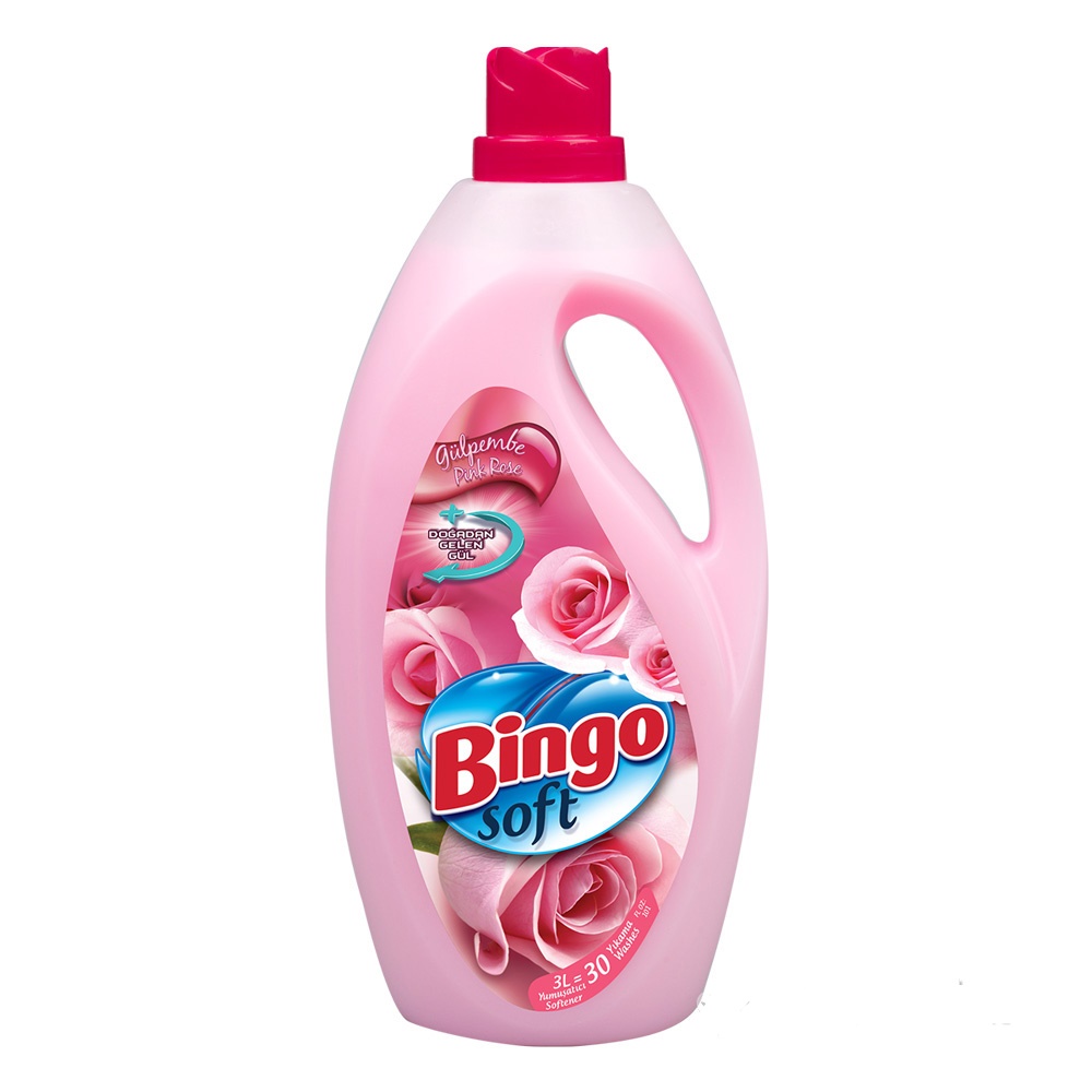 Bingo Кондиционер для белья SOFT ROSEPINK 3л 6ящ