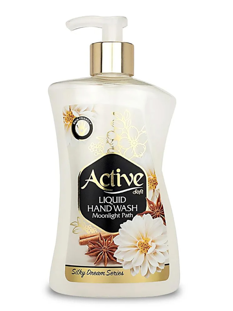 Жидкое мыло Active жемчуг парфюм Лунный свет White 450мл 12шт