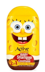 Детский шампунь+кондиционер 2в1 Active Sponge Bob 280мл 12шт