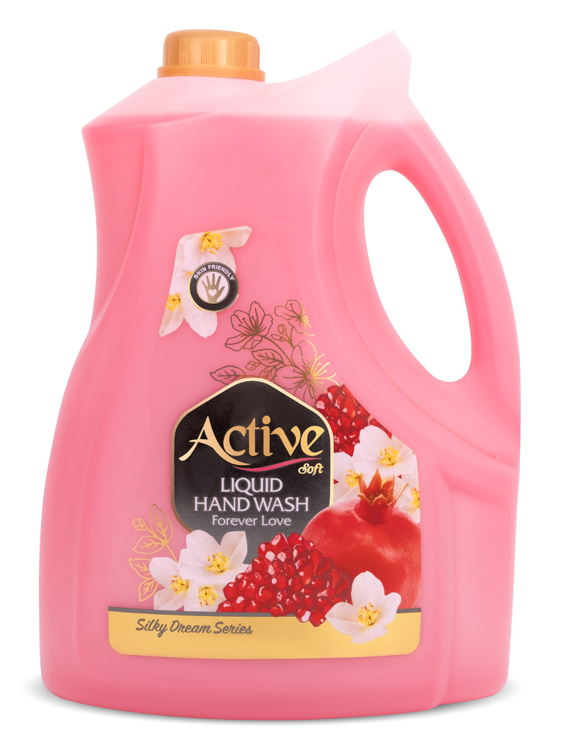 Жидкое мыло Active жемчуг парфюм Вечная любовь Pink 3.75л 4ящ