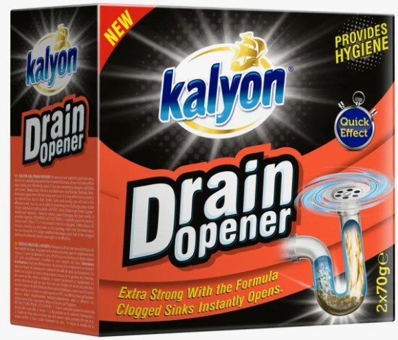 Порошок для удаления засоров в трубах Kalyon 140GR 24ящ