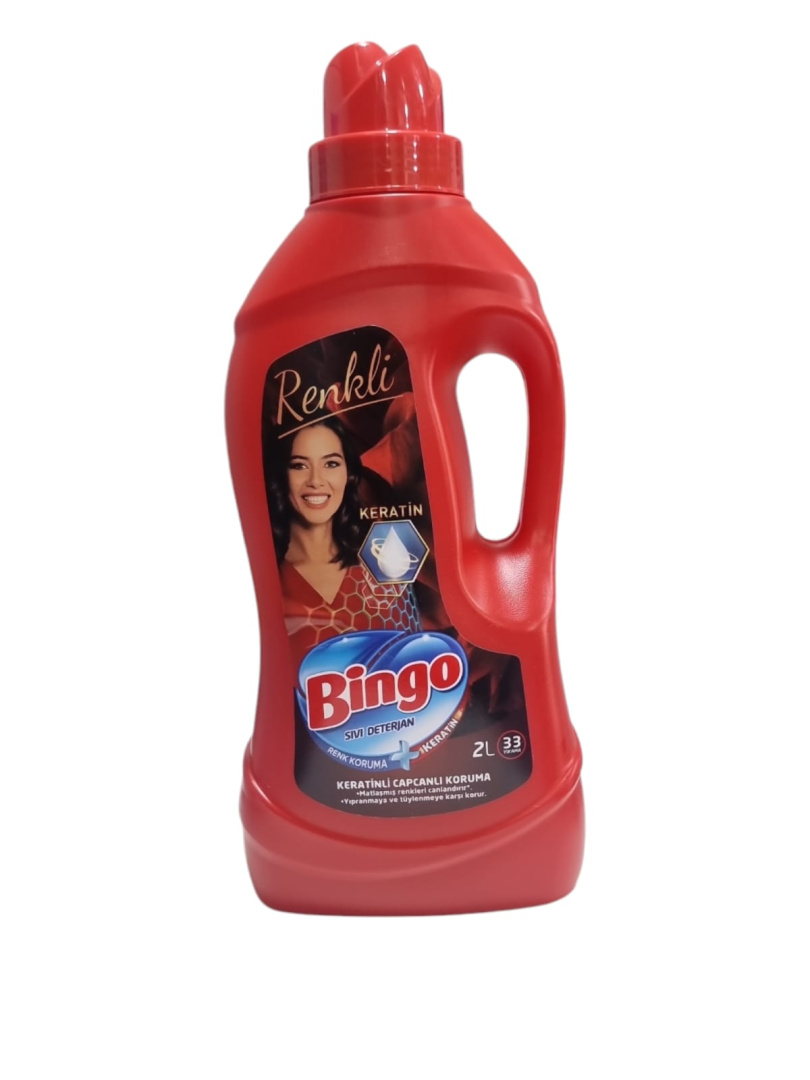 Bingo Гель для цветного белья стирки DETERGENT 2000мл 12шт 