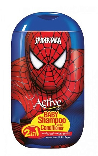 Детский шампунь+кондиционер 2в1 Active Spiderman 280мл 12шт