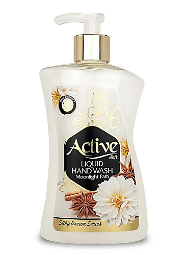 Жидкое мыло Active жемчуг парфюм Лунный свет White 450мл 12шт