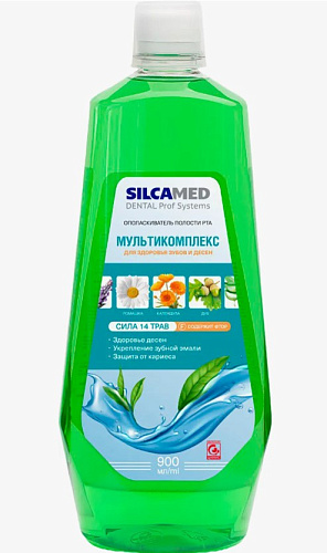 Ополаскиватель полости рта SILCAMED Мультикомплекс 900мл 6ящ