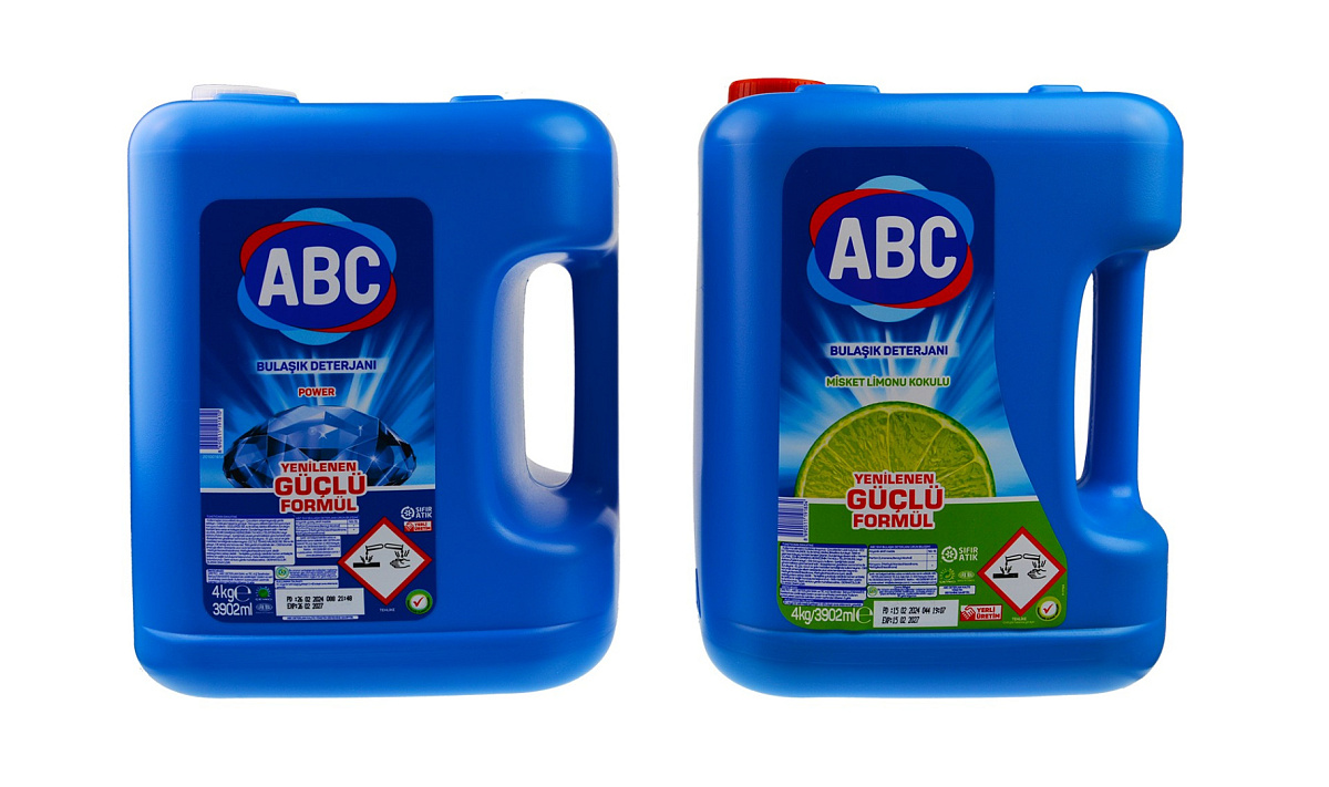 Гель для мытья посуды ABC 4л 4шт
