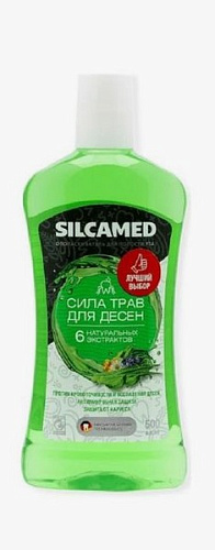 Ополаскиватель полости рта SILCAMED 6 трав 500мл 8ящ