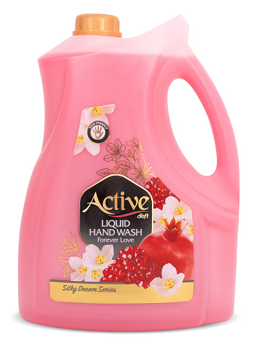 Жидкое мыло Active жемчуг парфюм Вечная любовь Pink 3.75л 4ящ