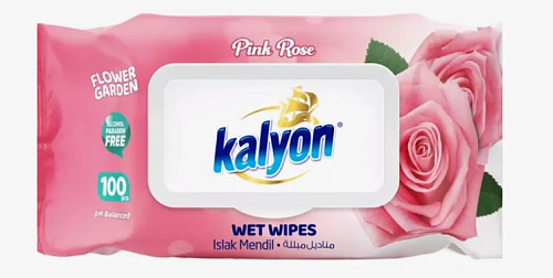 Салфетки влажные Роза Kalyon 72шт 12ящ